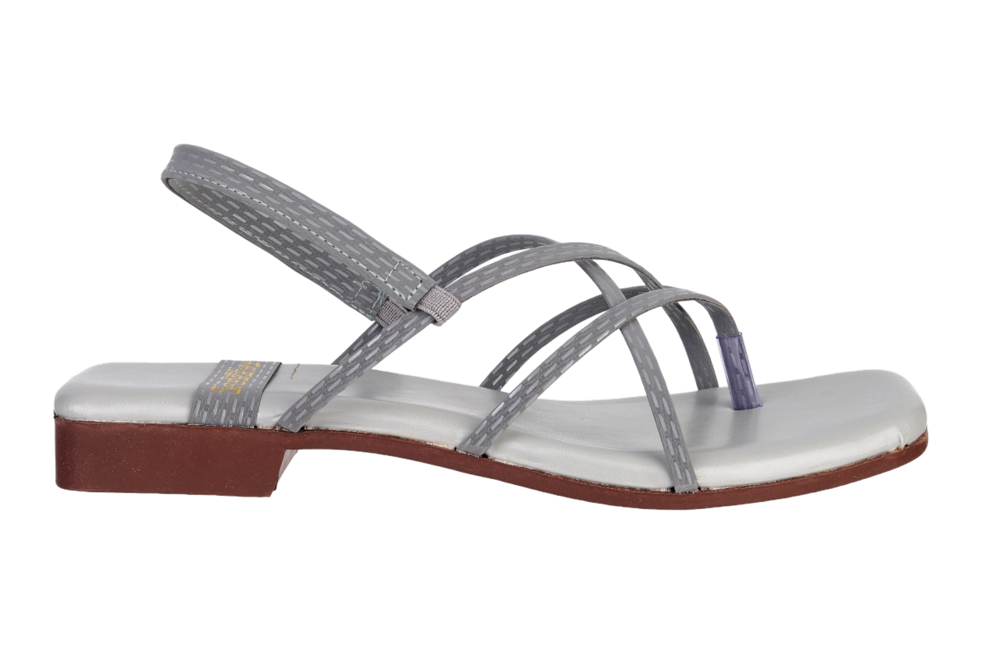 Buy A S RETAIL Women Flat Sandals (Grey and Silver) Size 7 Online at Best  Prices in India - JioMart.